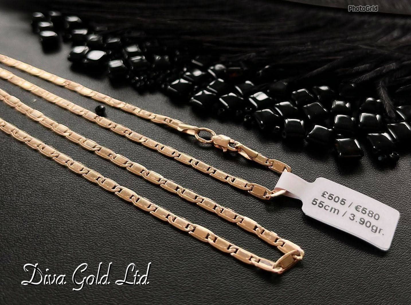 585 Gold chain. 55cm