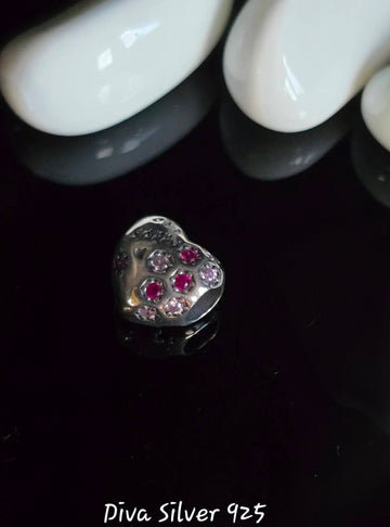 925 Sterling Heart Charm