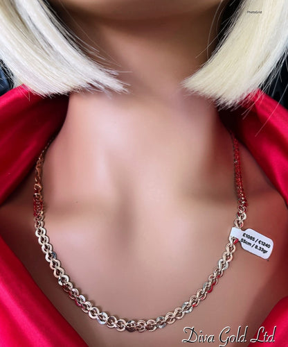 585 Gold chain 55cm. 8.33gr