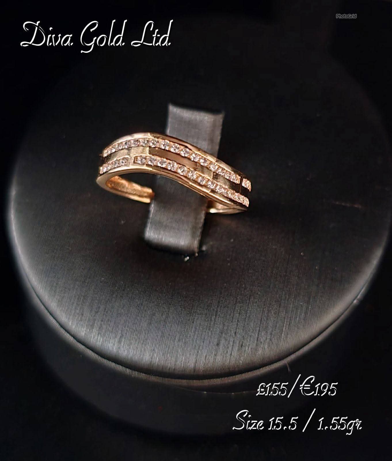 Gold ring. Size 15.5