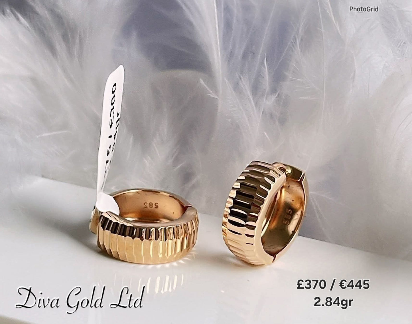 585 Gold earrings. 2.84gr