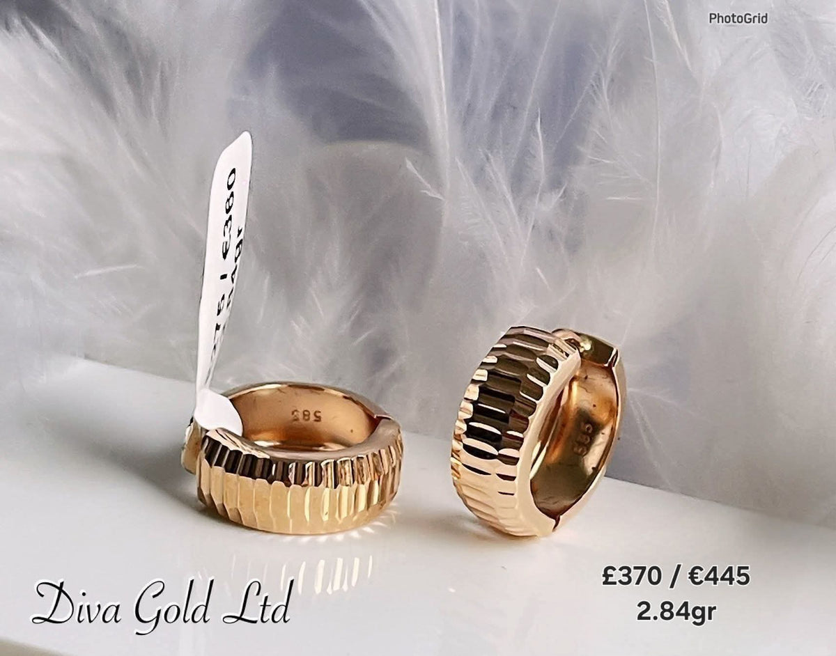 585 Gold earrings. 2.84gr