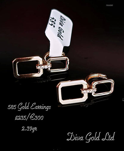 Gold 585 earrings