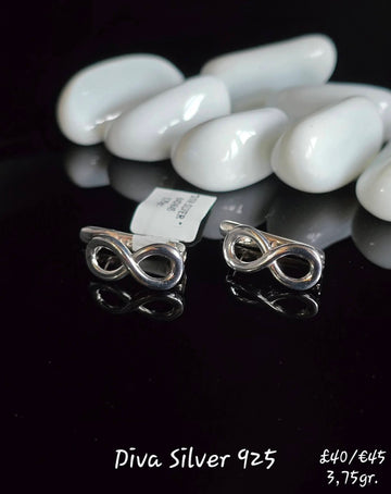 Sterling Silver Infinity Women Earrings