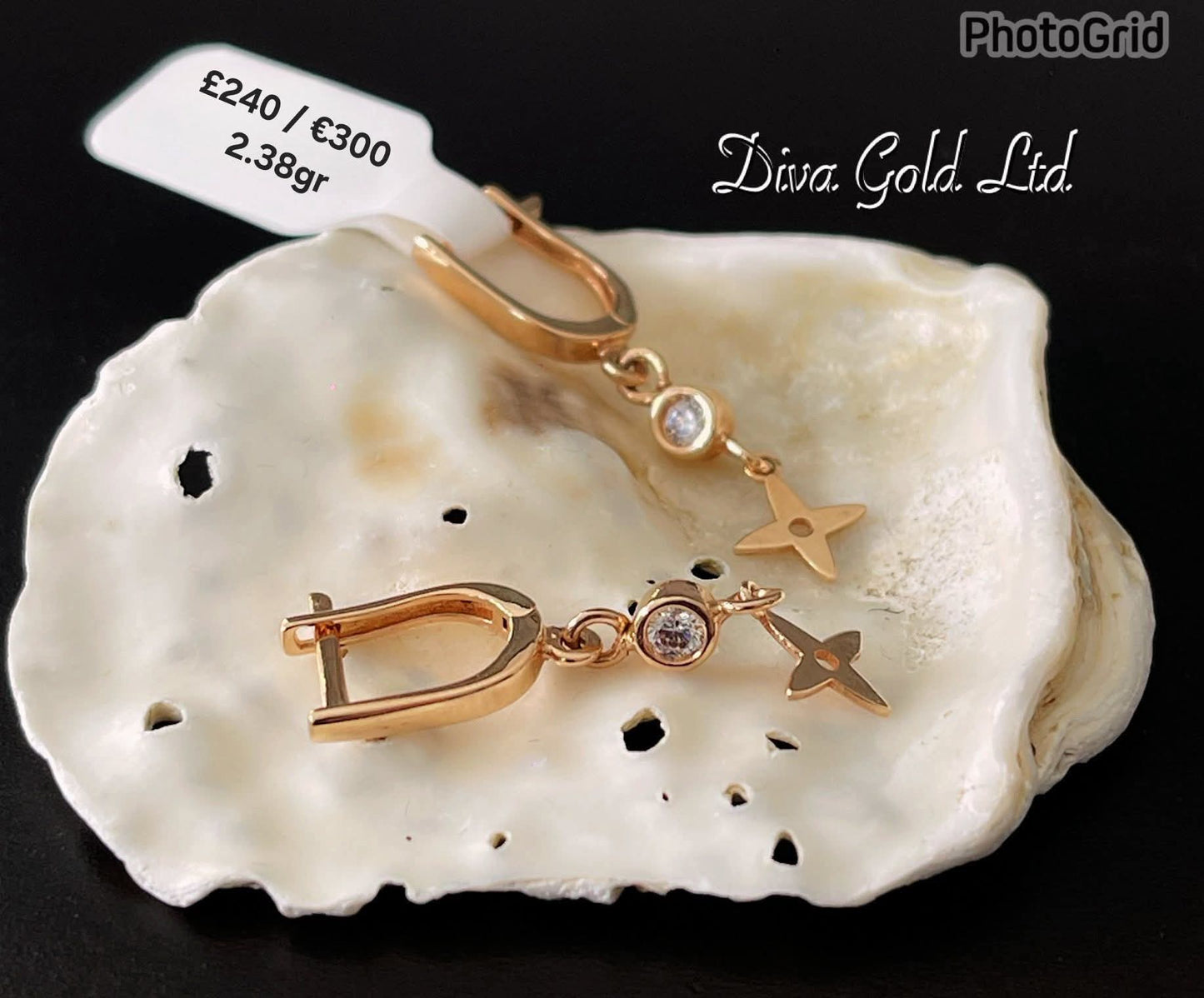Gold 585 earrings