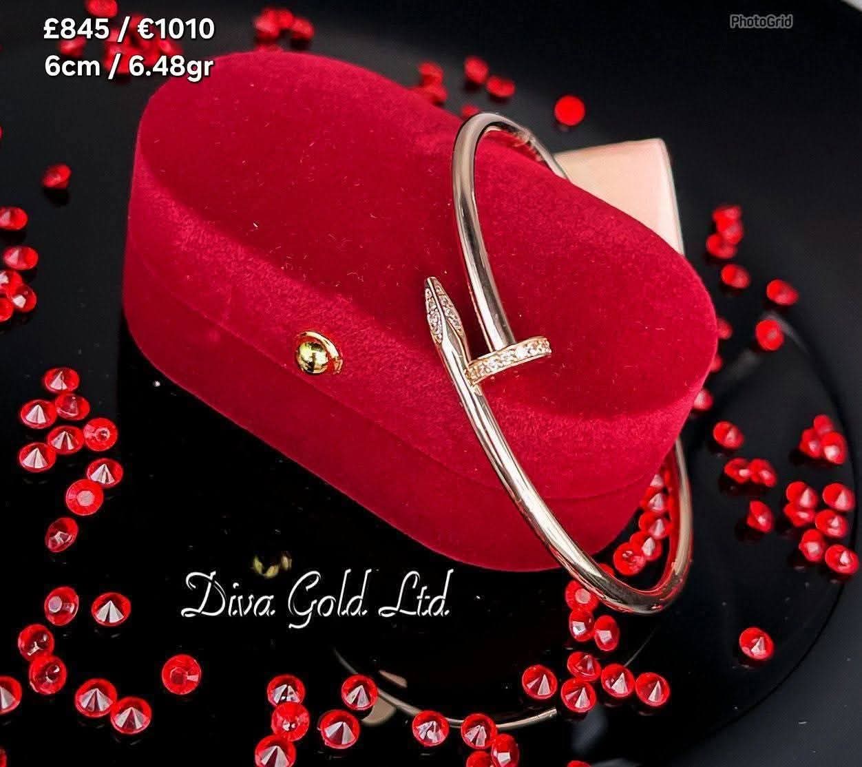 6cm Gold bracelet 585