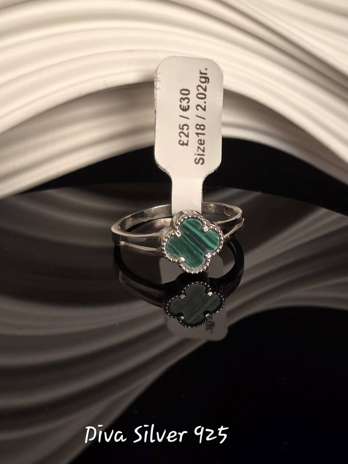 Sterling Silver Clover Ring