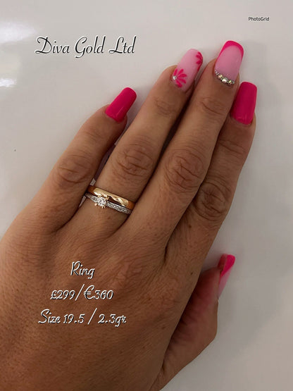 585 Gold ring. Size 19.5