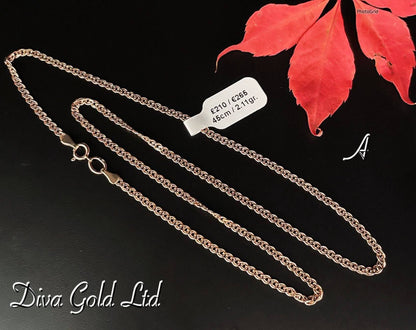 Gold Mona Liza chain 45cm