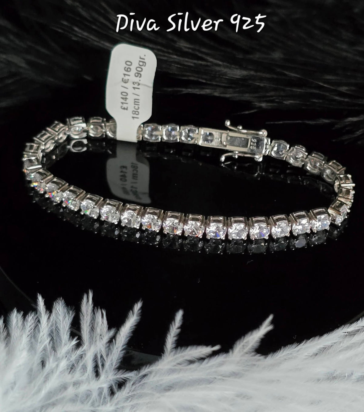 925 Sterling Silver Shimmering Bracelet