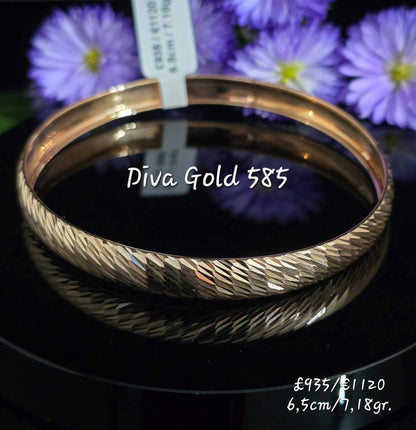 6.5cm Gold bracelet 585