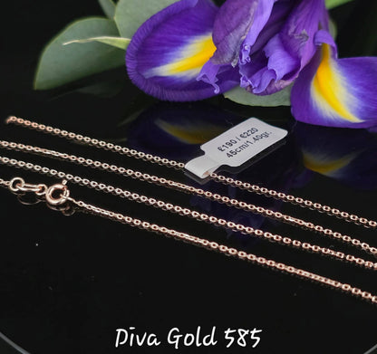 585 Gold chain 45cm. 1.40gr