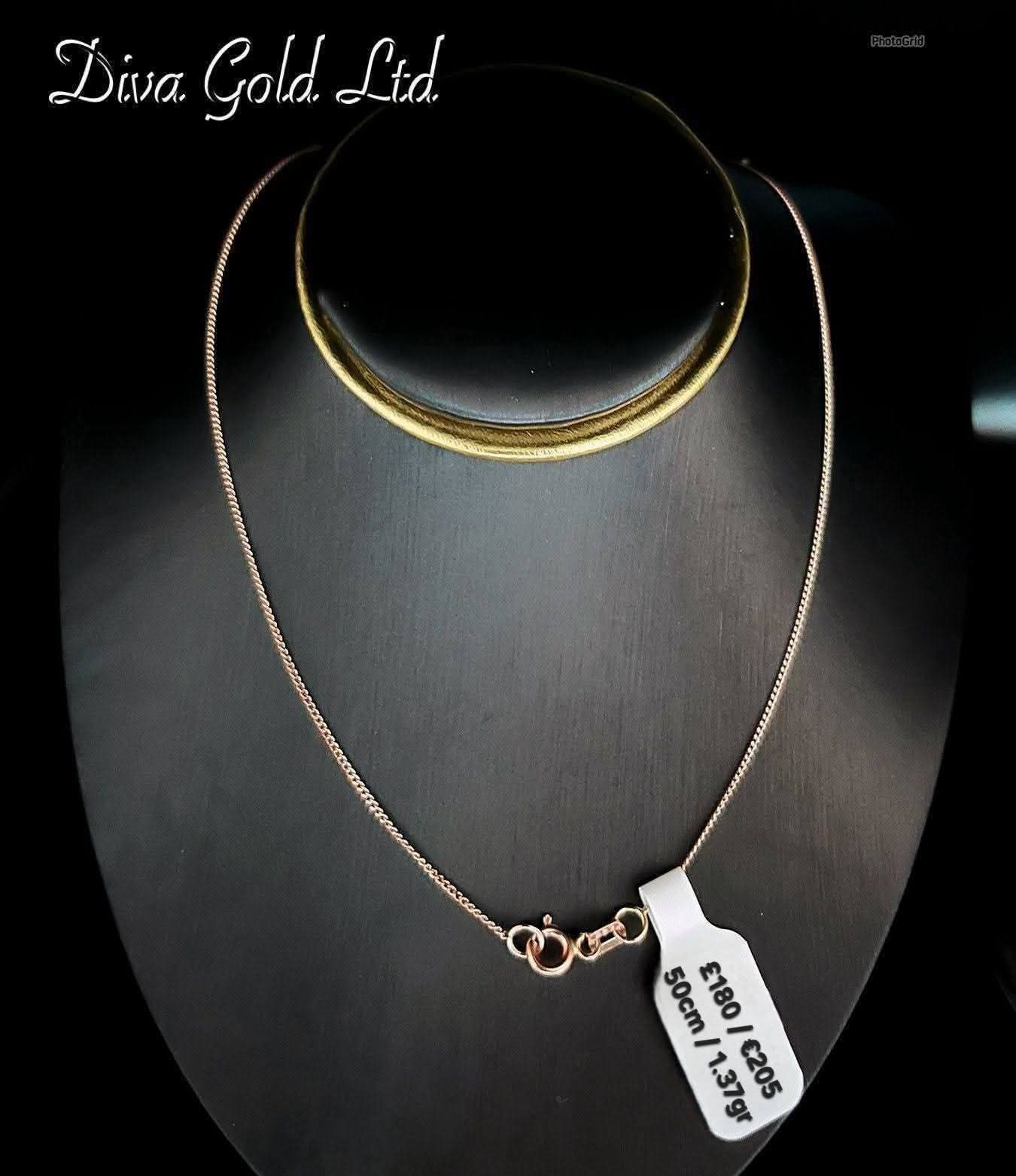 585 Gold chain 50cm. 1.37gr