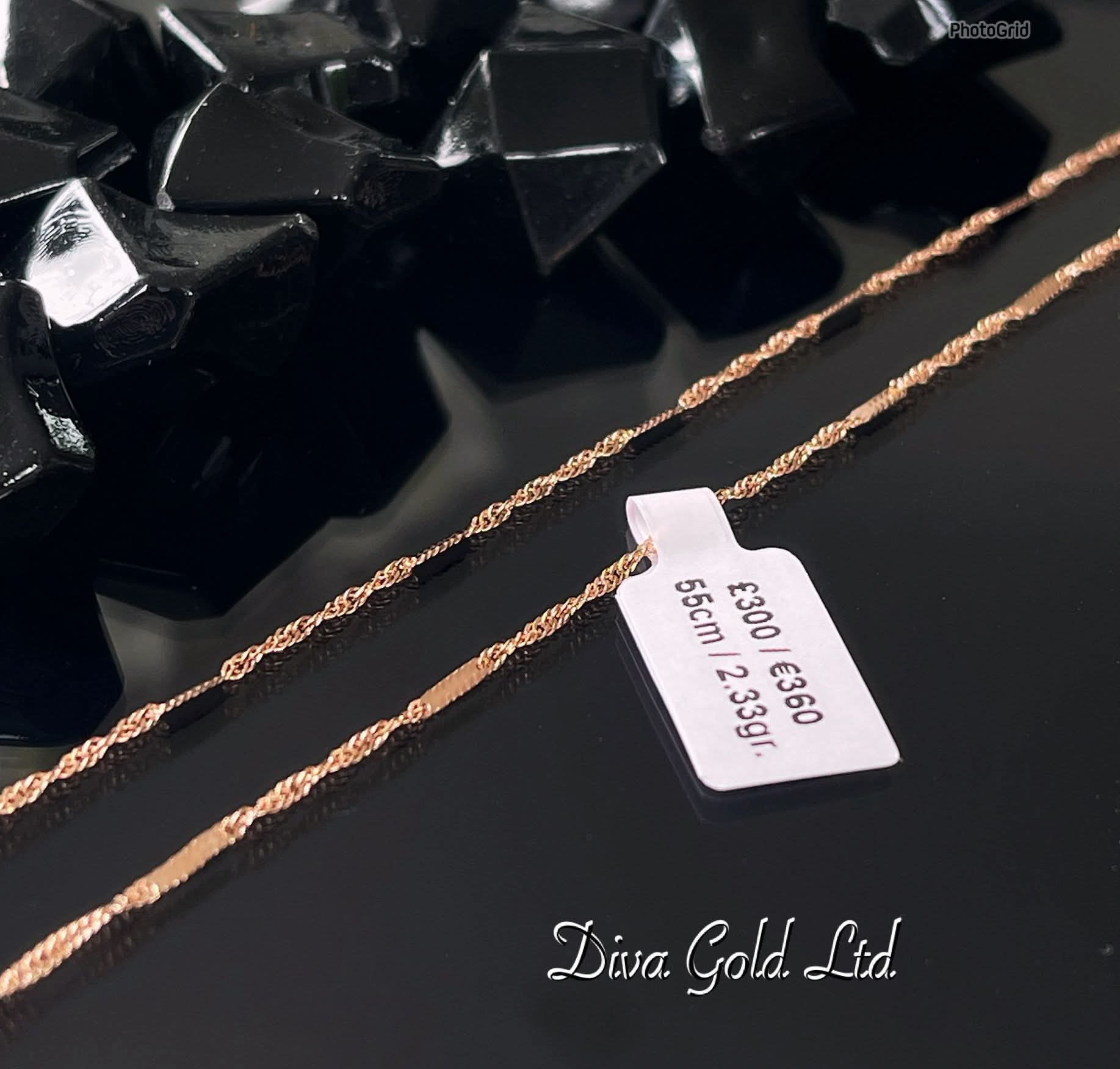 585 Gold chain 55cm. 2.33gr