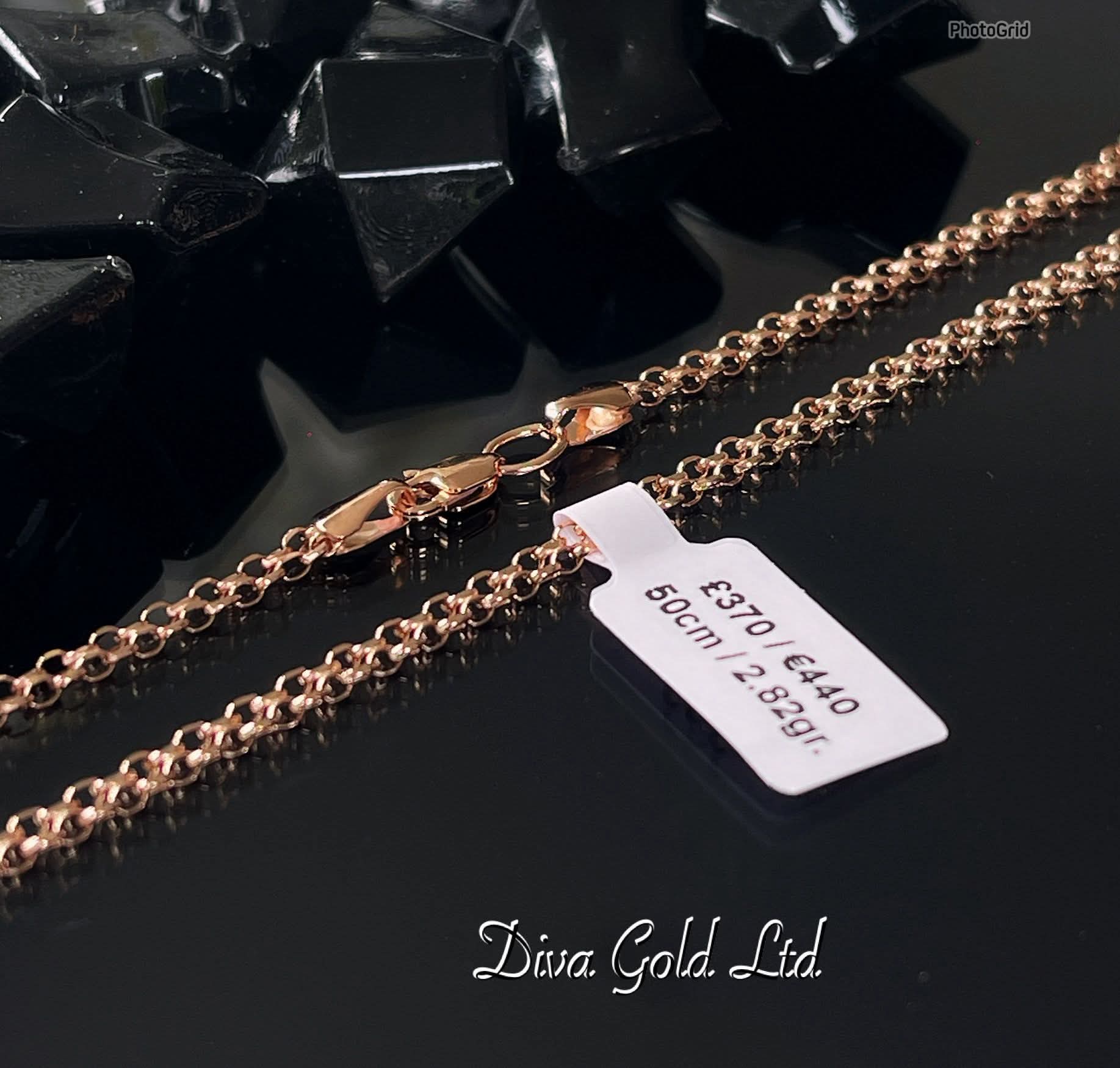 585 Gold chain. 50cm