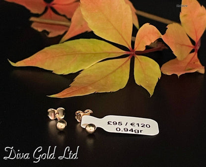 Gold 585 studs earrings