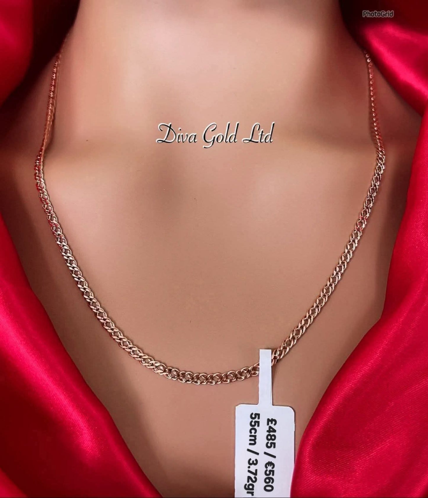 585 Gold chain 55cm. 3.72gr