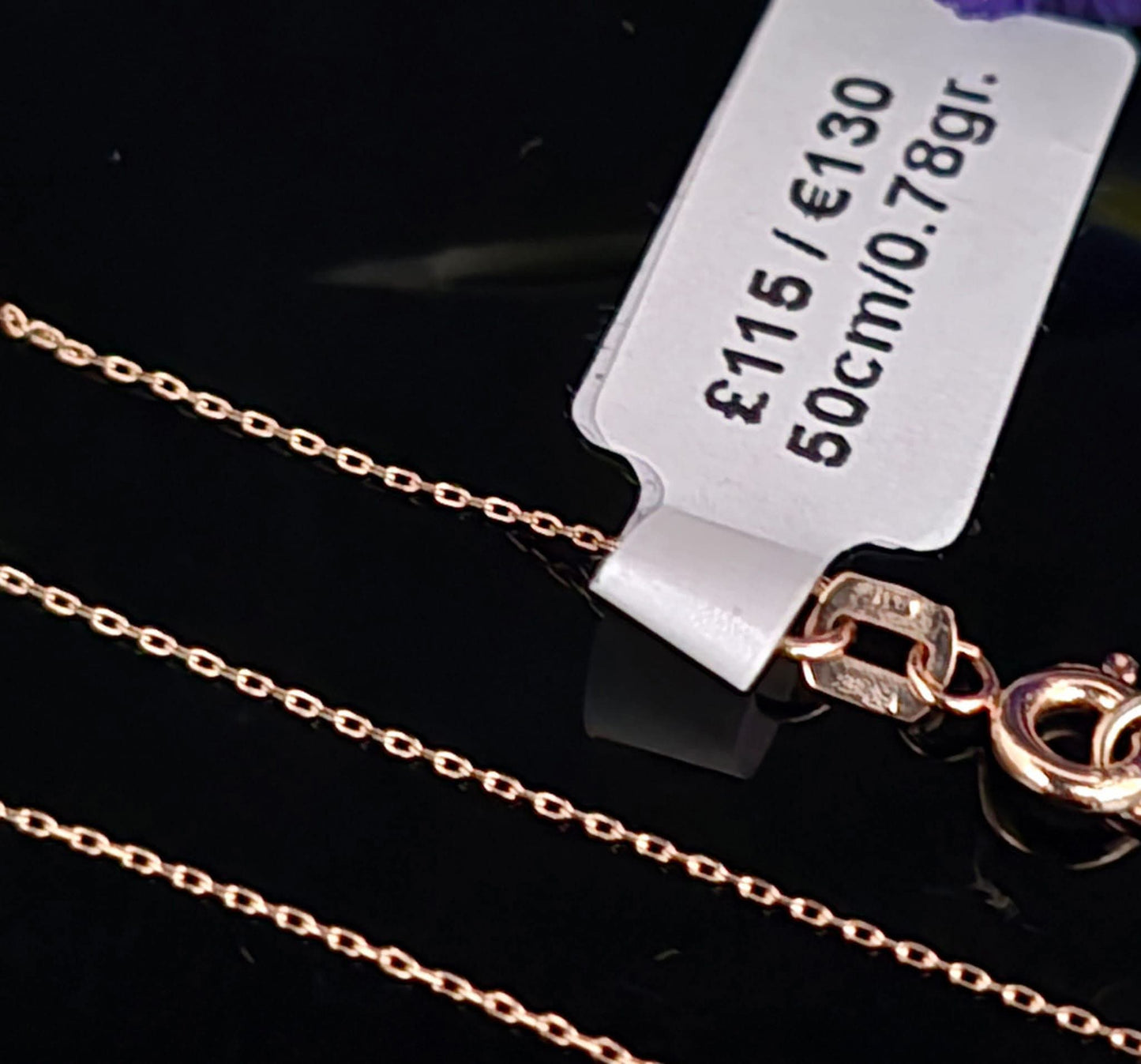 50cm Gold chain 585, 0.78gr