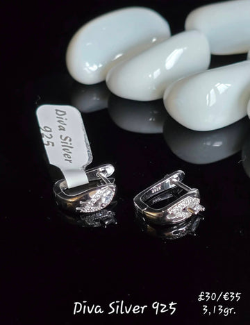 Sterling Silver Solid Women Earrings
