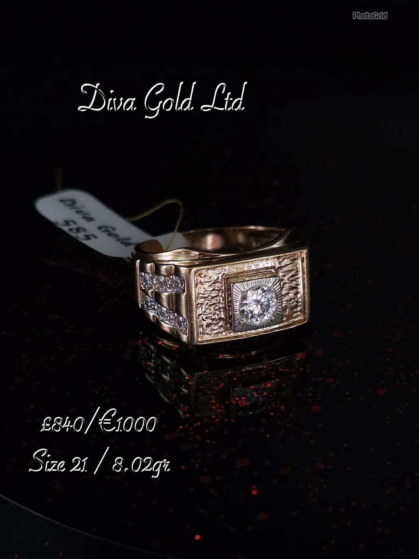 Gold 585 ring. Size 21