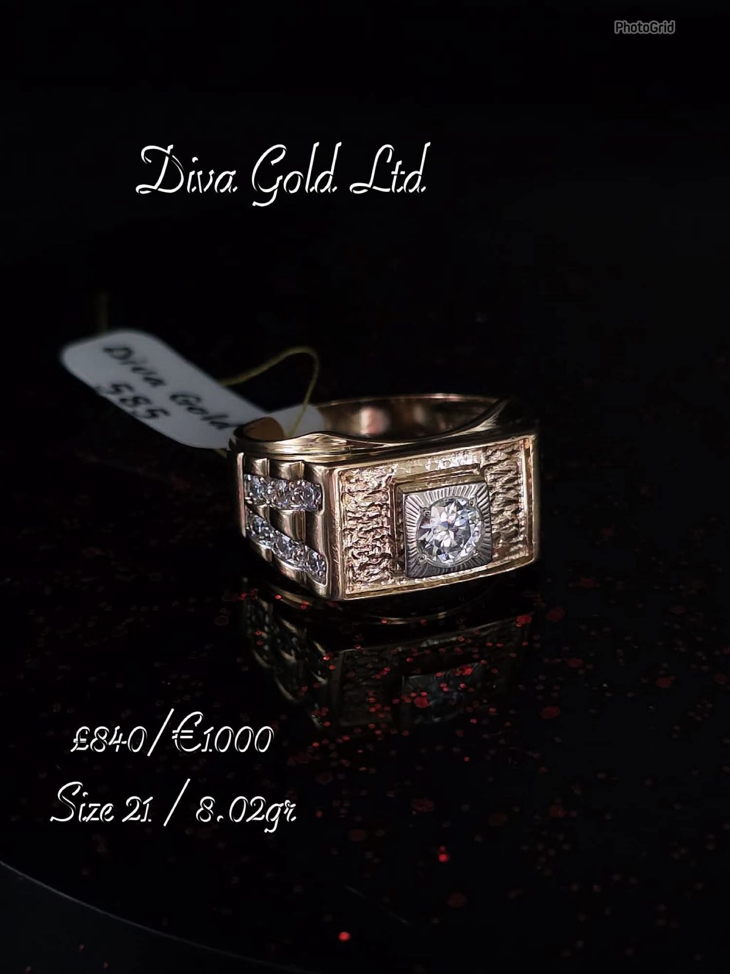 Gold 585 ring. Size 21