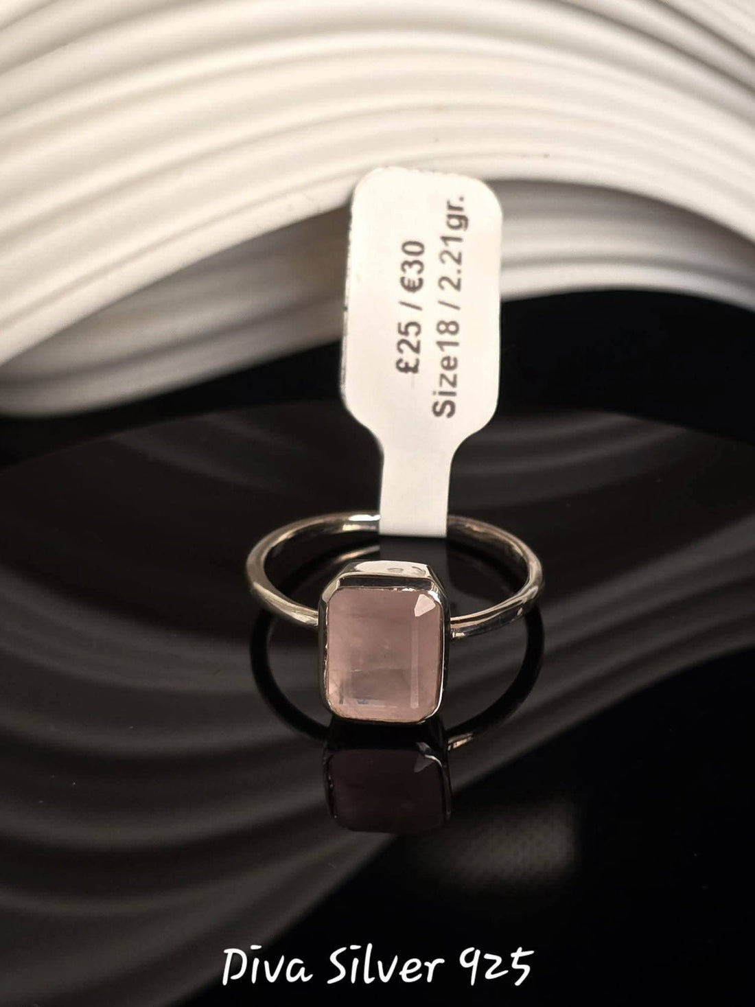 Sterling Silver Pink Ring
