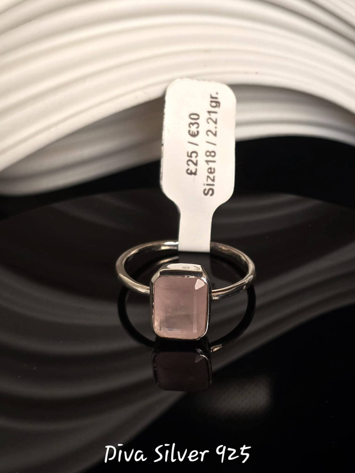 Sterling Silver Pink Ring
