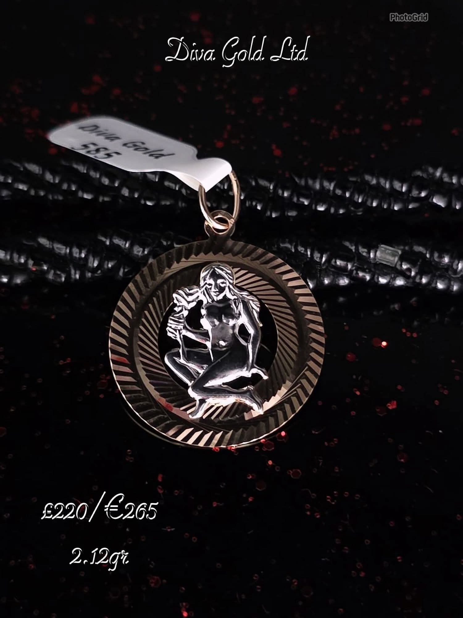 Gold 585 Virgo pendant