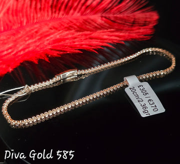 14K Gold Zirconium Bracelet