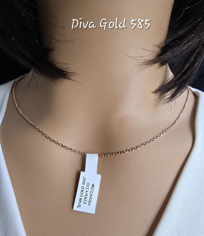 585 Gold chain 45cm. 2.2gr