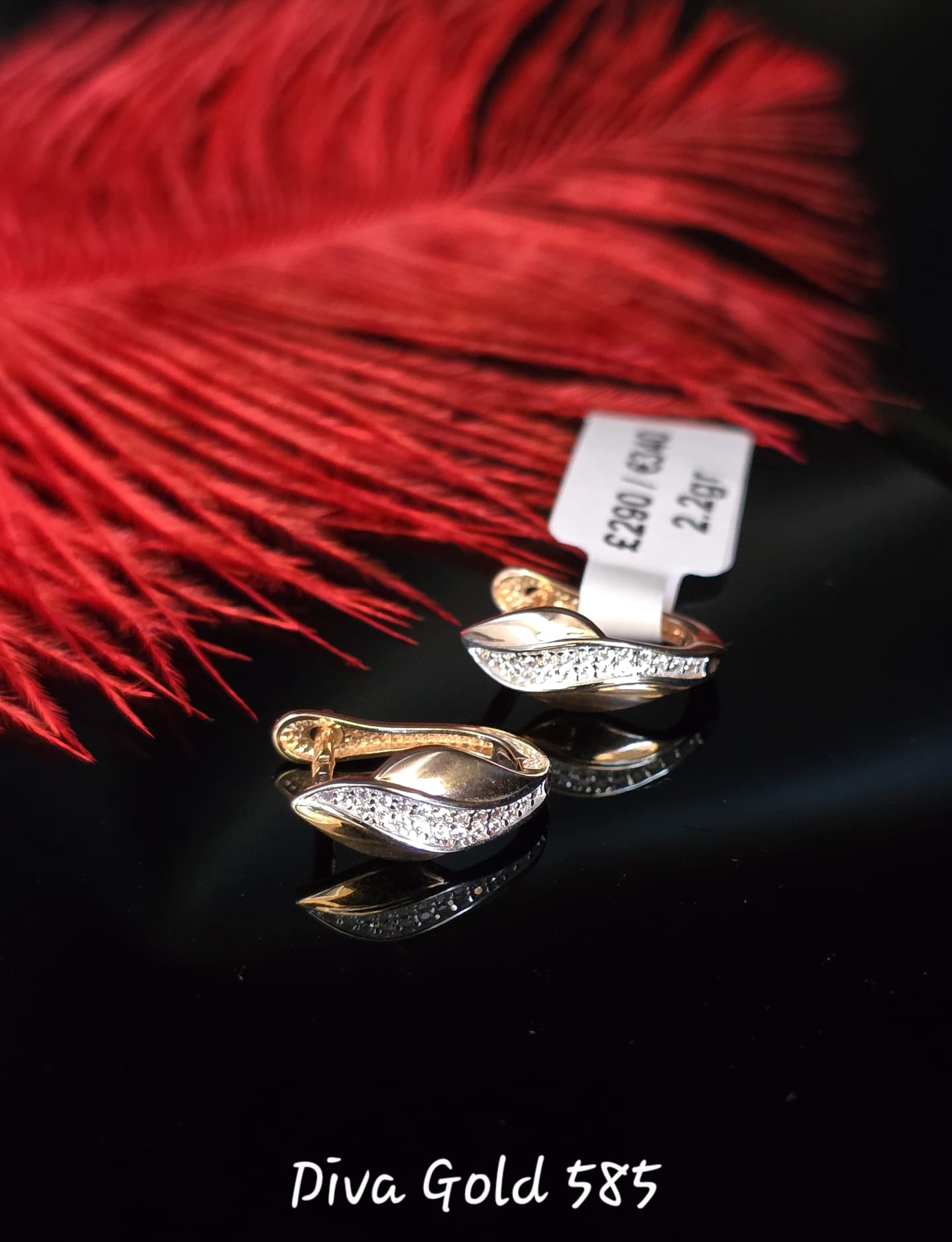 585 Gold earrings 2.20gr