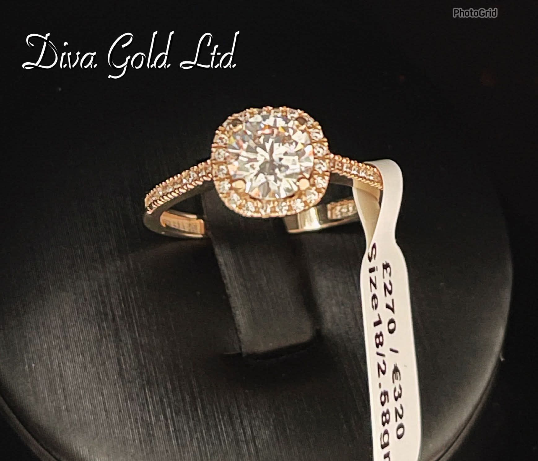 Gold 585 ring. Size 18