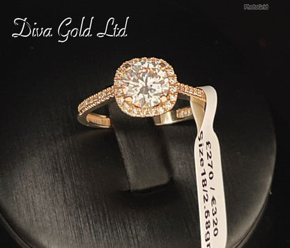 Gold 585 ring. Size 18