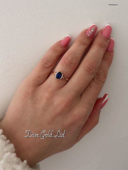 Gold women Ring.Size 18.5