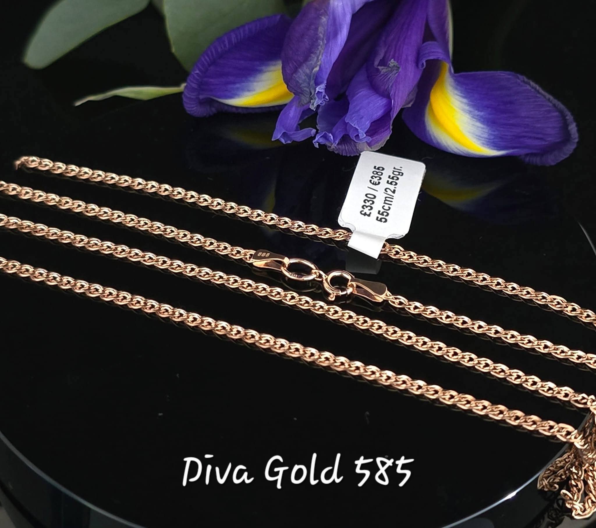 55cm Gold chain 585, Mona Liza, 2.55gr