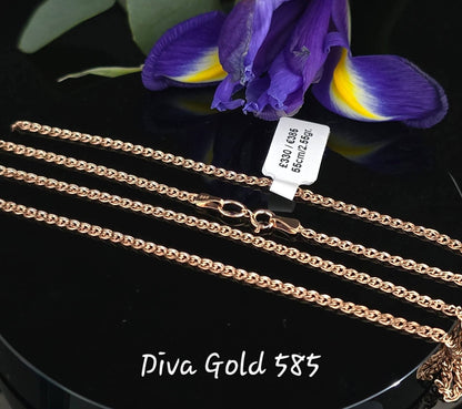 55cm Gold chain 585, Mona Liza, 2.55gr