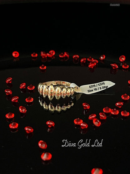 Gold women Ring.Size 18