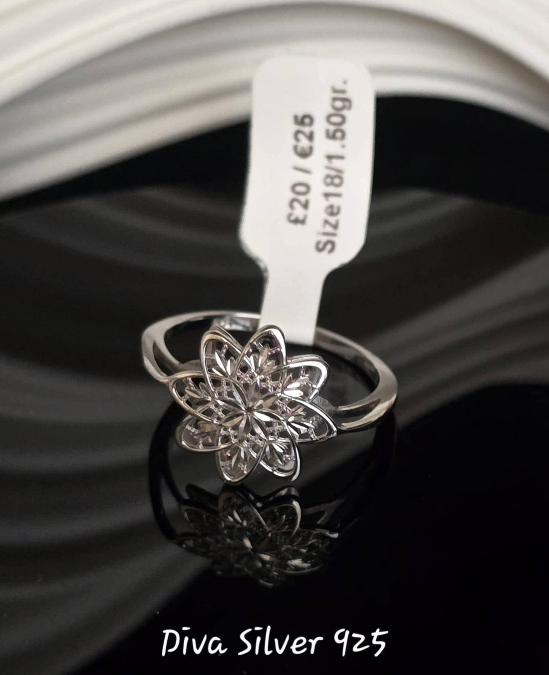 Sterling Silver Flower Ring