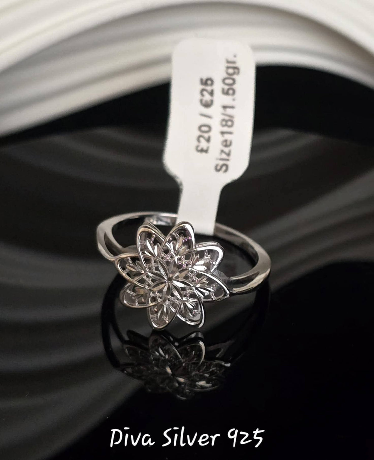 Sterling Silver Flower Ring