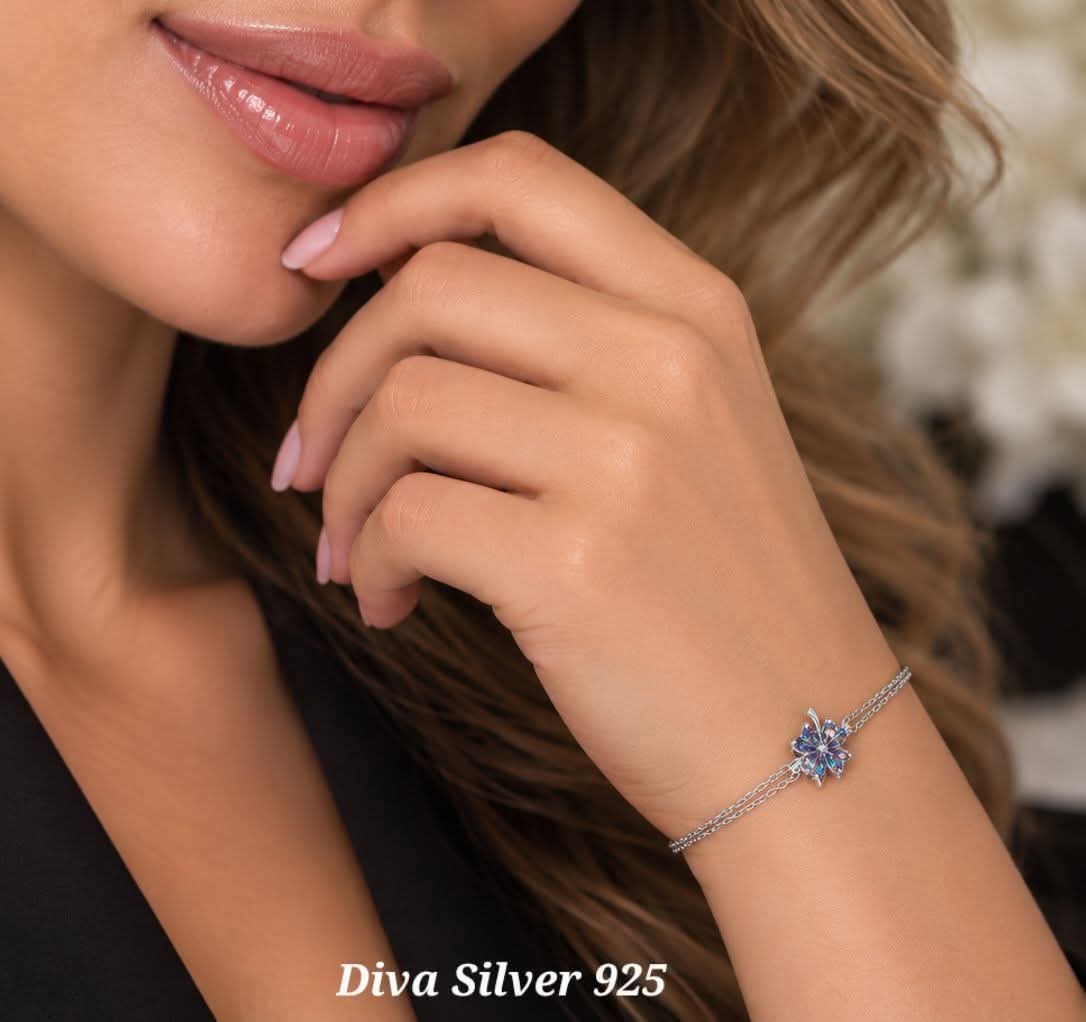 925 Sterling Multi Colored Bracelet For Women
