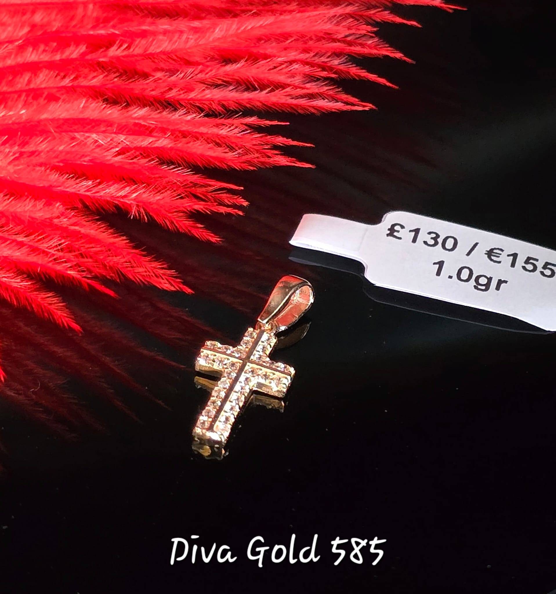 585 Gold cross 1.0gr
