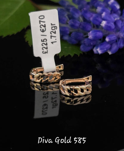585 Gold earrings. 1.72gr