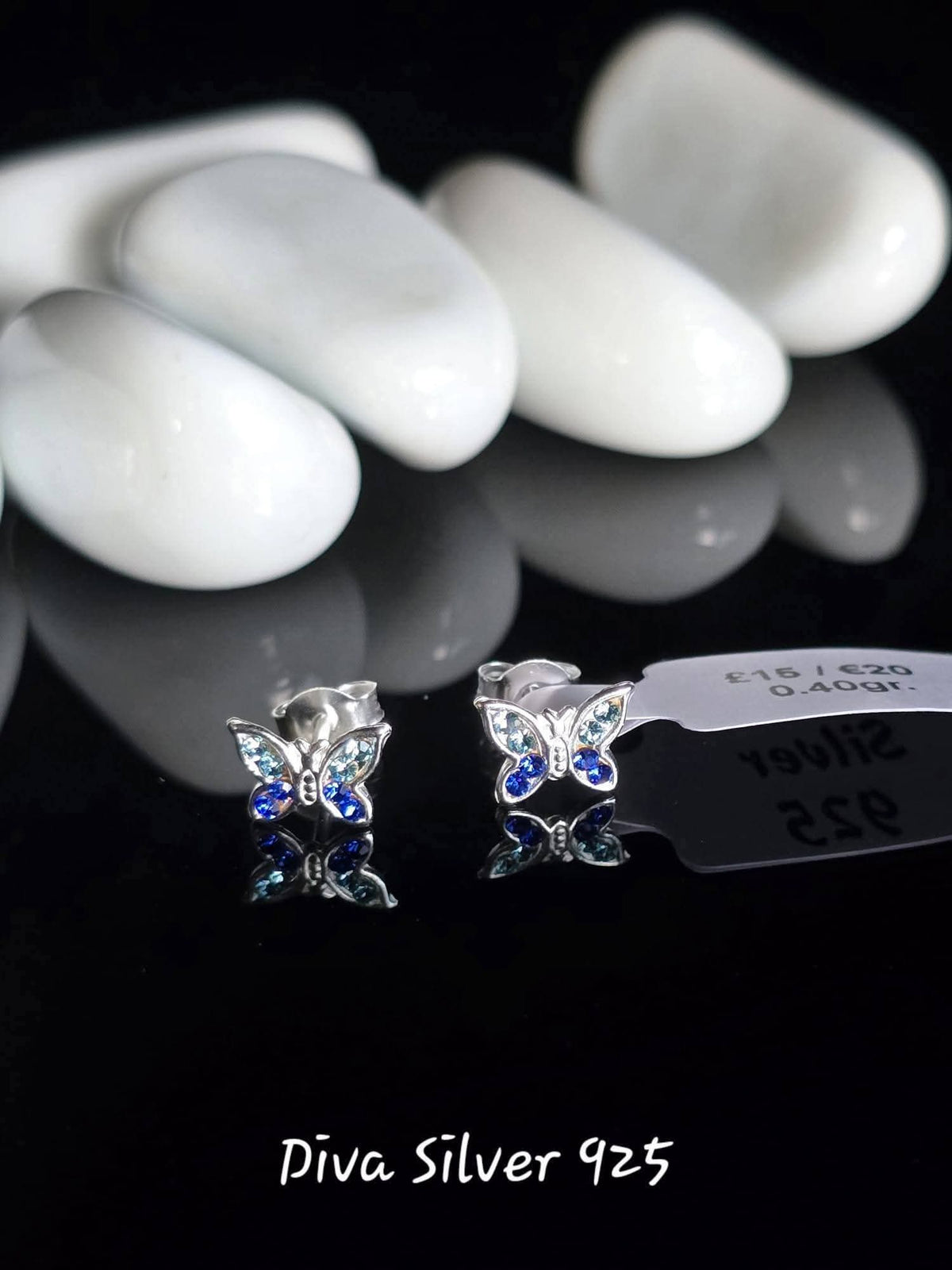 Sterling Silver Butterfly Stud Earrings for Kids