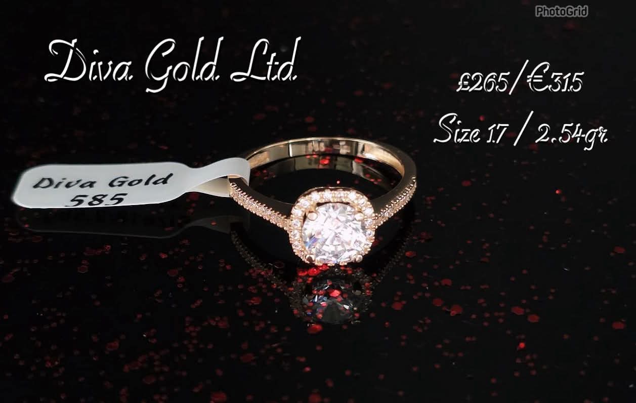 Gold 585 ring. Size 17