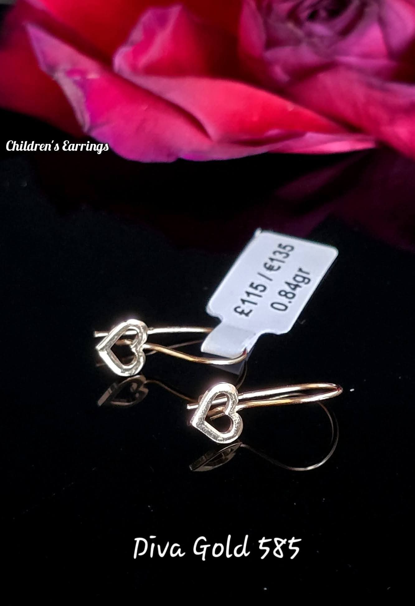 children's gold earrings 0.84gr