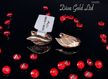 585 Gold earrings. 1.77gr
