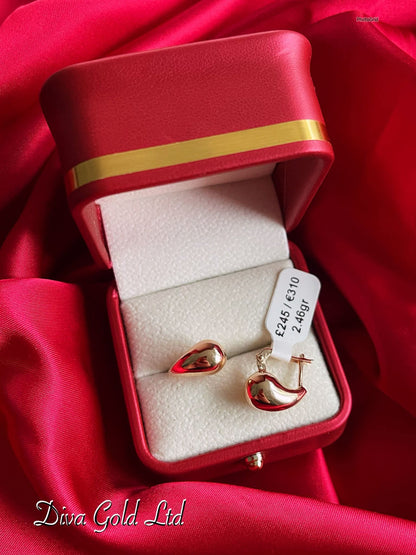 Gold 585 drops earrings