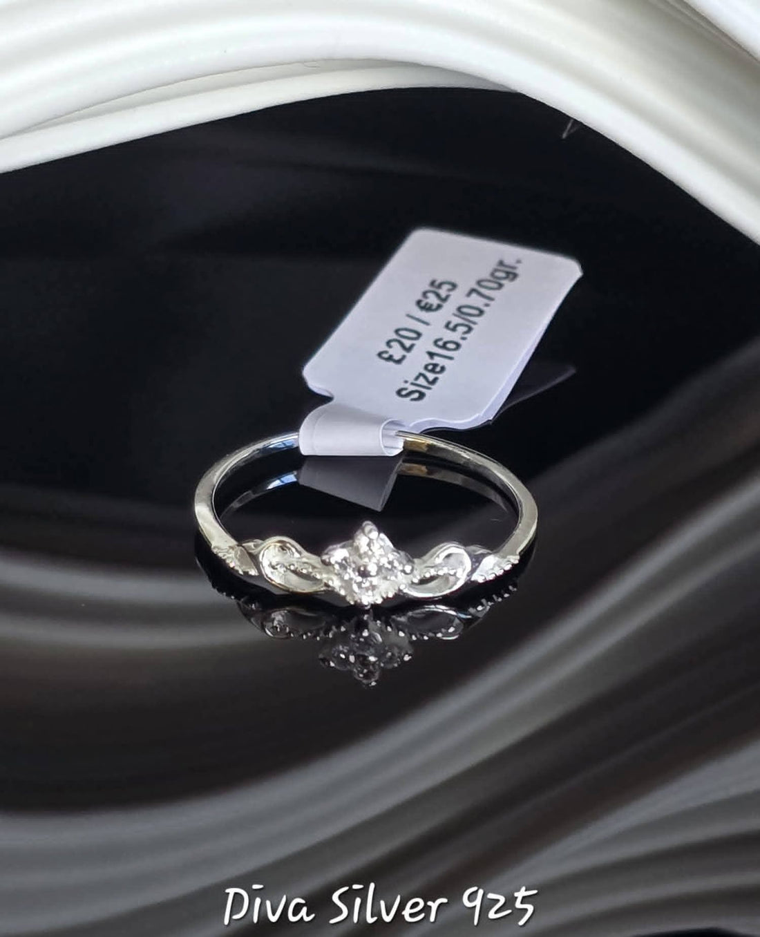 Sterling Silver Crown Style Ring