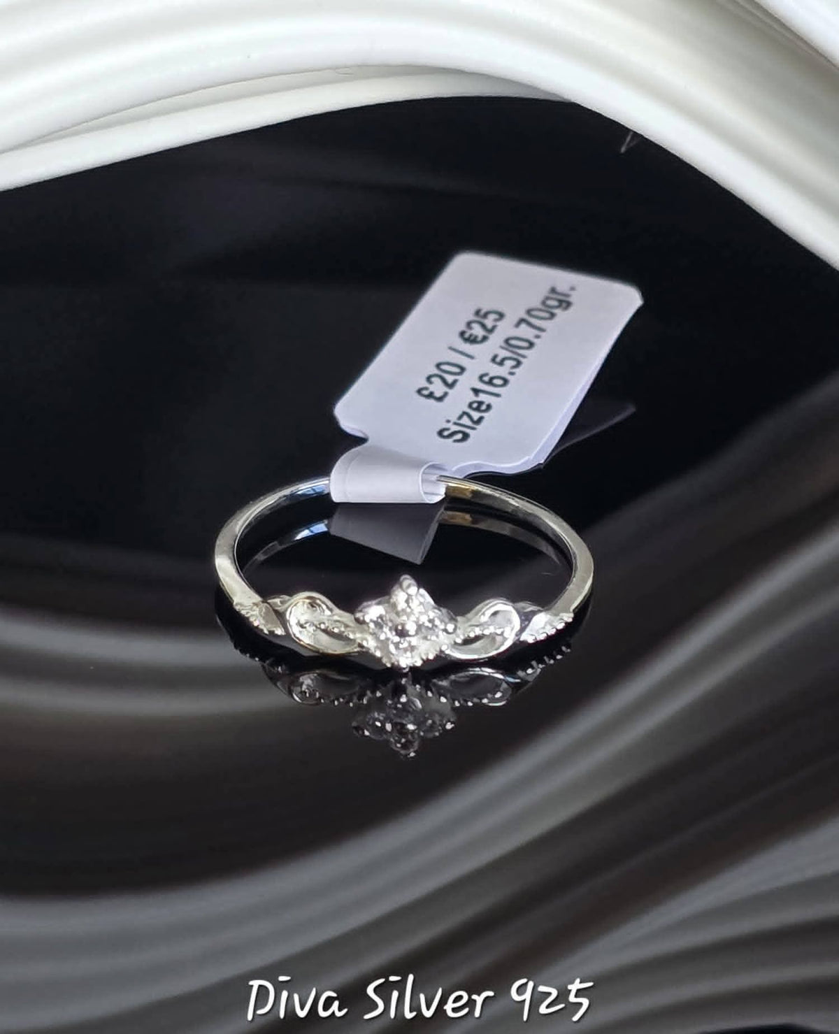 Sterling Silver Crown Style Ring