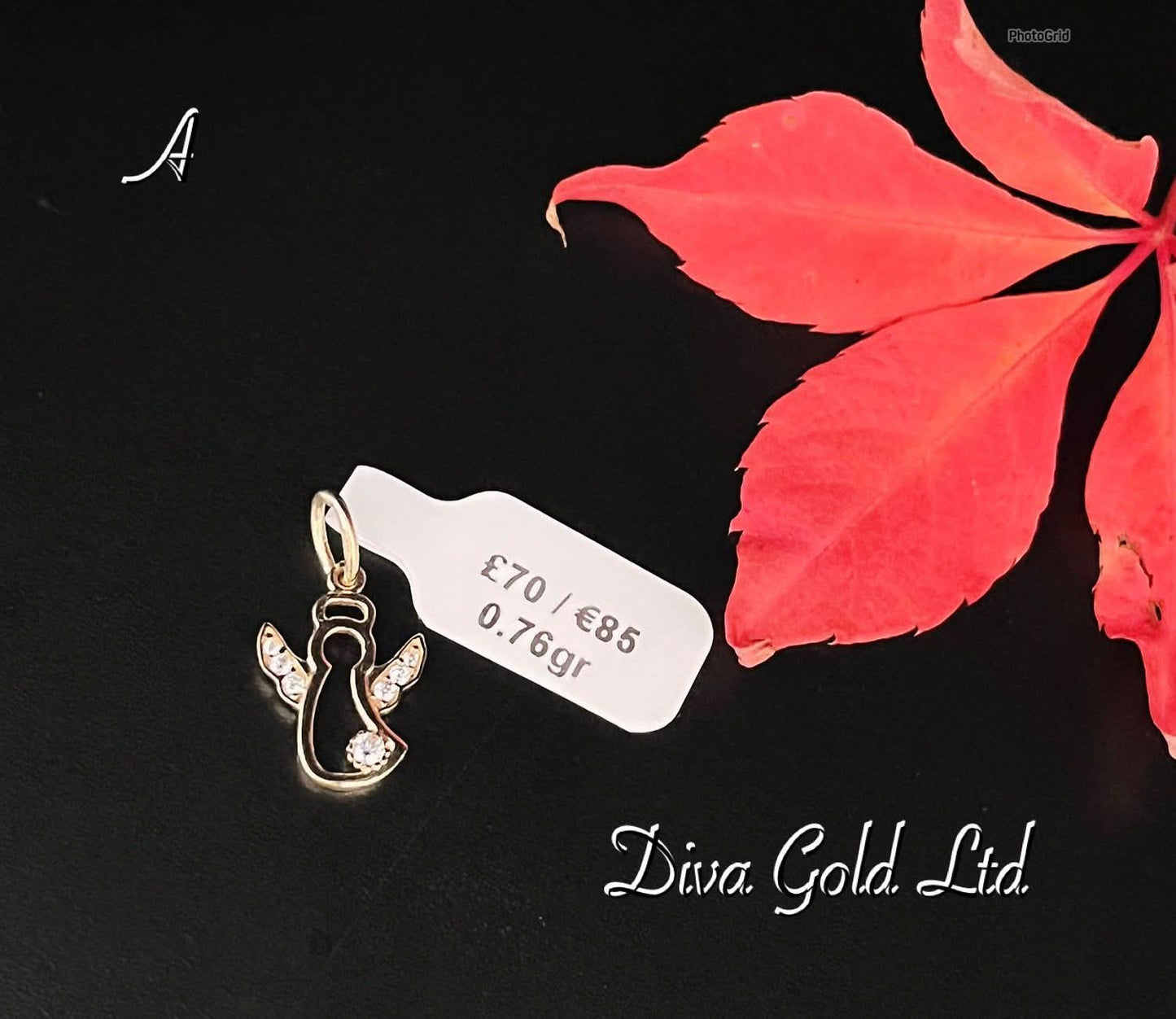 Gold 585 Angel Pendant